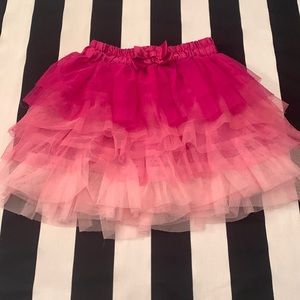 💕ADORABLE multi colored pink tiered tulle girl’s Children’s Place skirt EUC💕